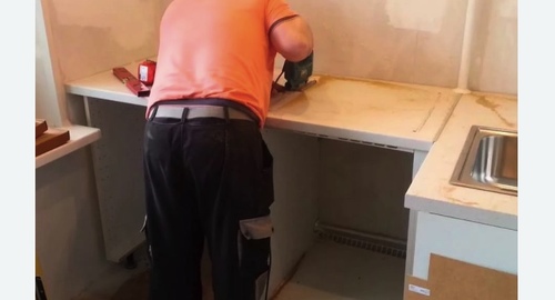Сборка кухонного гарнитура. Кронштадт